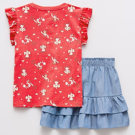 Disney Collection Little & Big Kid Girls 2-pc. Jessie Toy Story Skirt Set