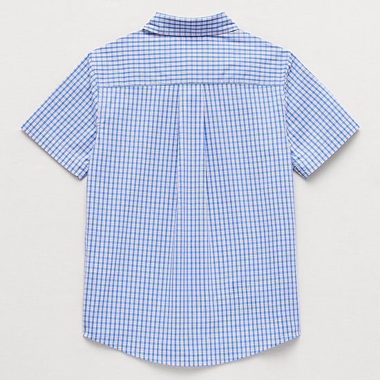 U.S. Polo Assn. Little & Big Kid Boys Short Sleeve Regular Fit Embroidered Button-Down Shirt