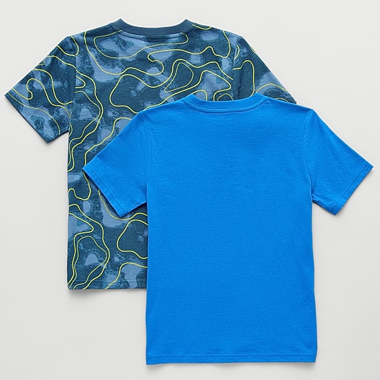 Xersion Little & Big Kid Boys Crew Neck Short Sleeve Regular Fit Graphic T-Shirt-2PC