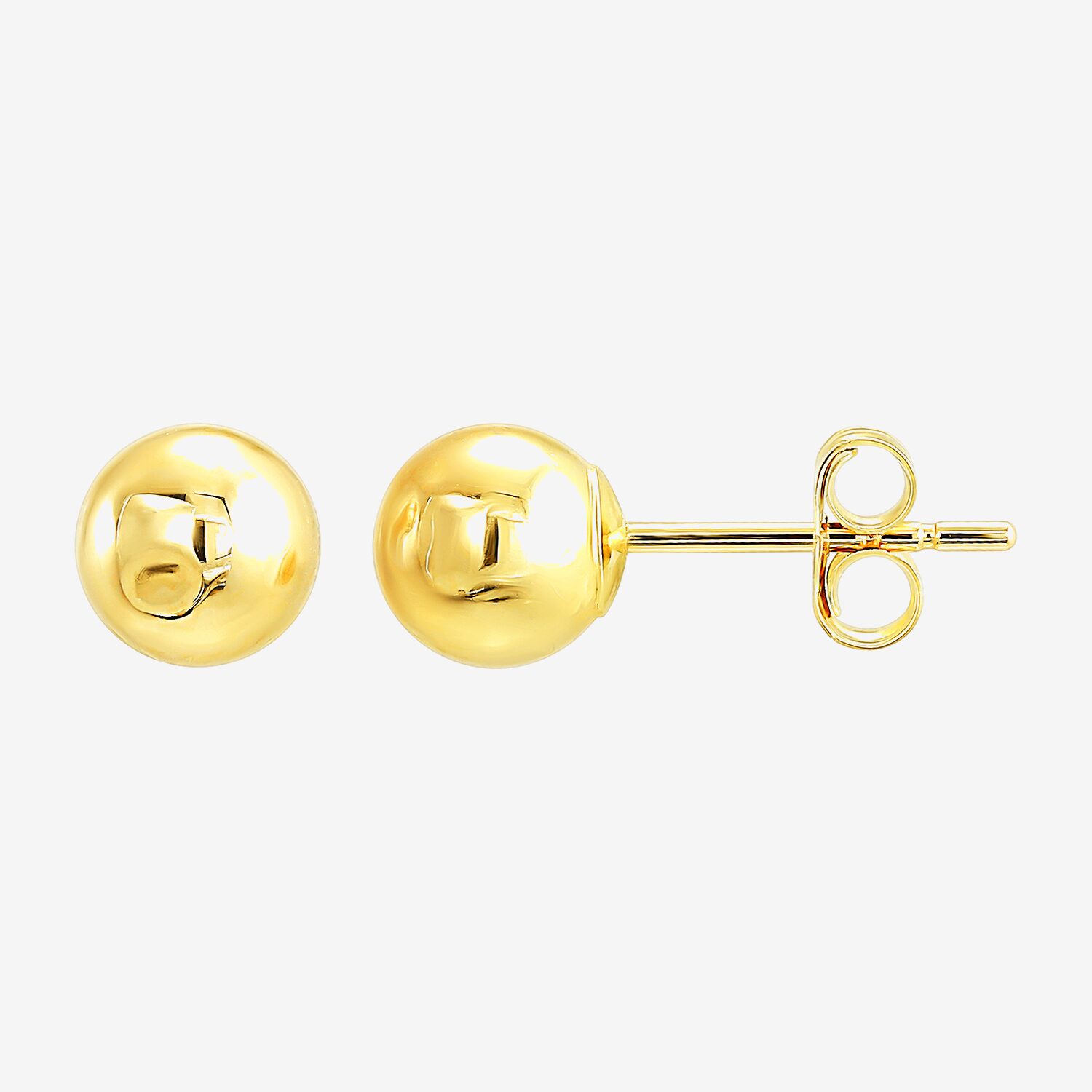 Womens 10K Gold 2 Pair Earring Set