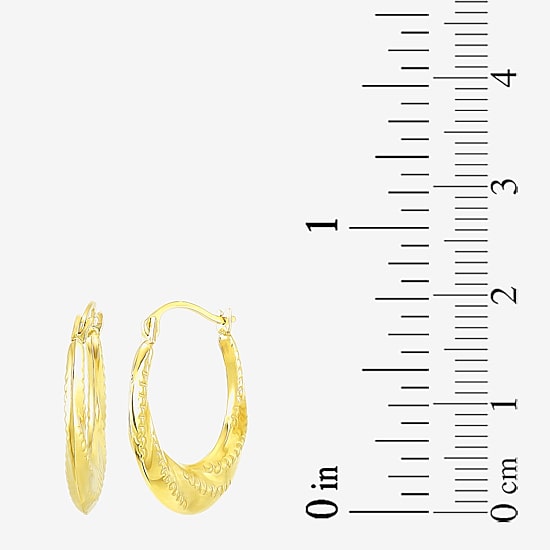 Womens 10K Gold 2 Pair Earring Set
