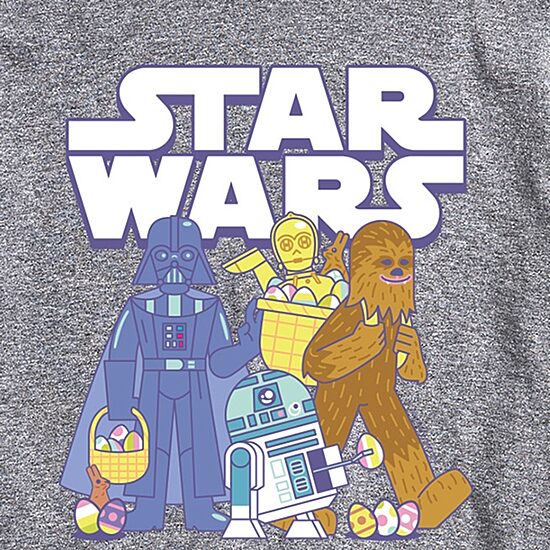 Novelty Mens Crew Neck Short Sleeve Regular Fit Star Wars Graphic T-Shirt