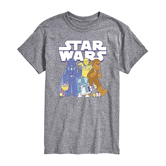 Novelty Mens Crew Neck Short Sleeve Regular Fit Star Wars Graphic T-Shirt