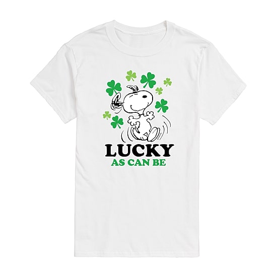 Novelty Mens Crew Neck Short Sleeve Regular Fit Snoopy Graphic T-Shirt