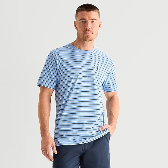 U.S. Polo Assn. Stretch Mens Crew Neck Short Sleeve T-Shirt