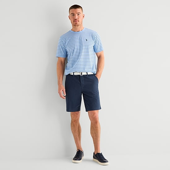 U.S. Polo Assn. Stretch Mens Crew Neck Short Sleeve T-Shirt
