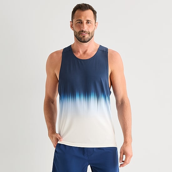 Xersion Mens U Neck Sleeveless Active Tank Top