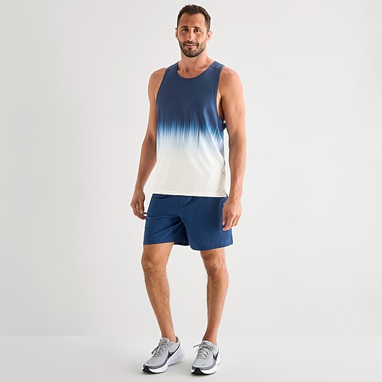 Xersion Mens U Neck Sleeveless Active Tank Top