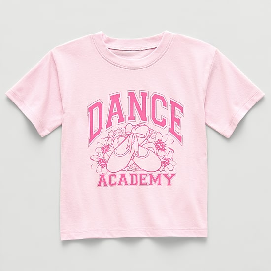 Okie Dokie Active Toddler & Little Girls Crew Neck Short Sleeve Regular Fit Graphic T-Shirt