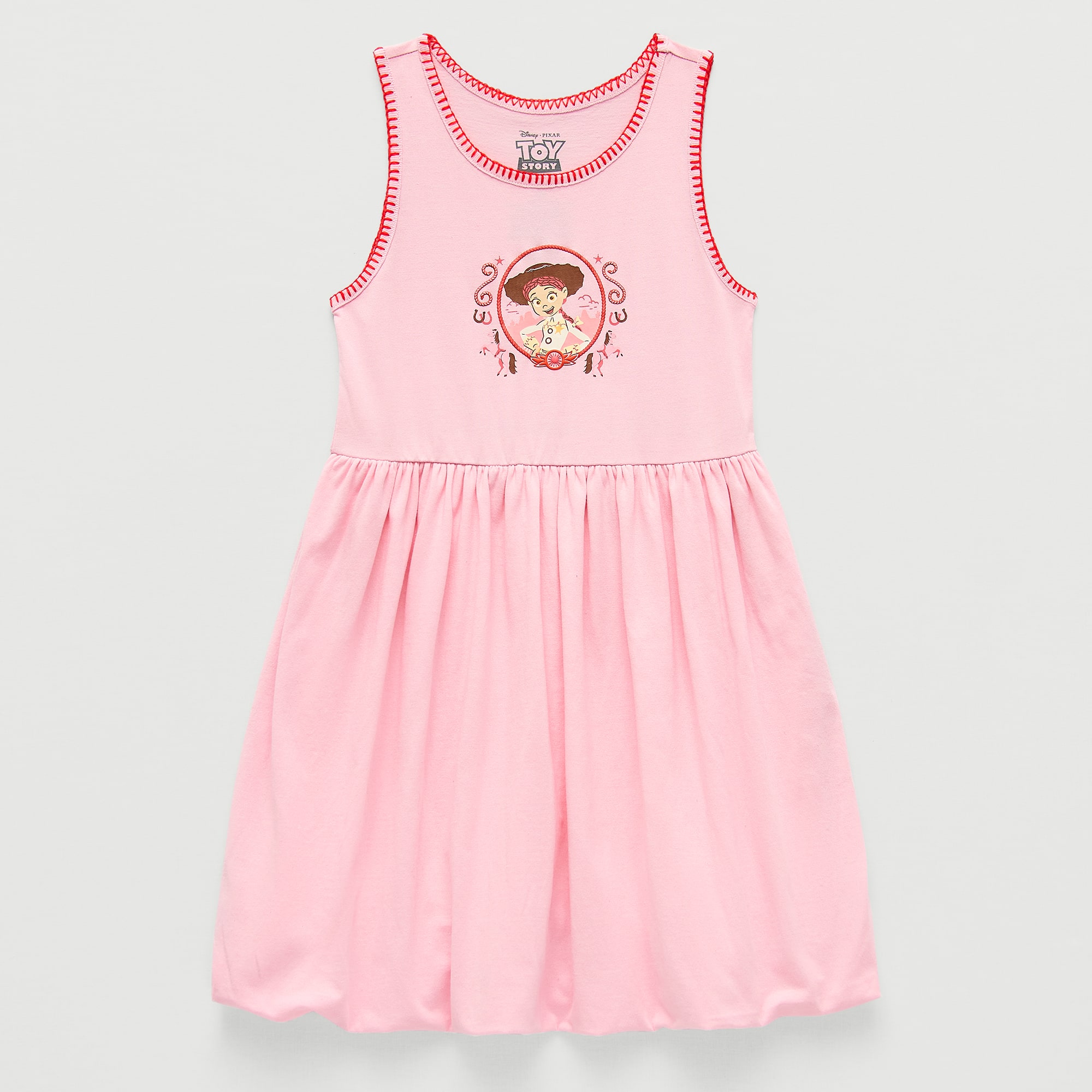 Disney Collection Little & Big Kid Girls Sleeveless Jessie Toy Story A-Line Dress