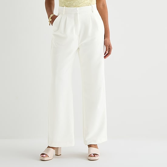 by&by Womens Juniors Wide Leg Trouser