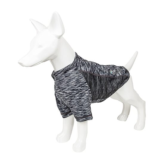 Pet Life ® Active 'Warf Speed' Heathered Ultra-Stretch Sporty Performance Dog T-Shirt
