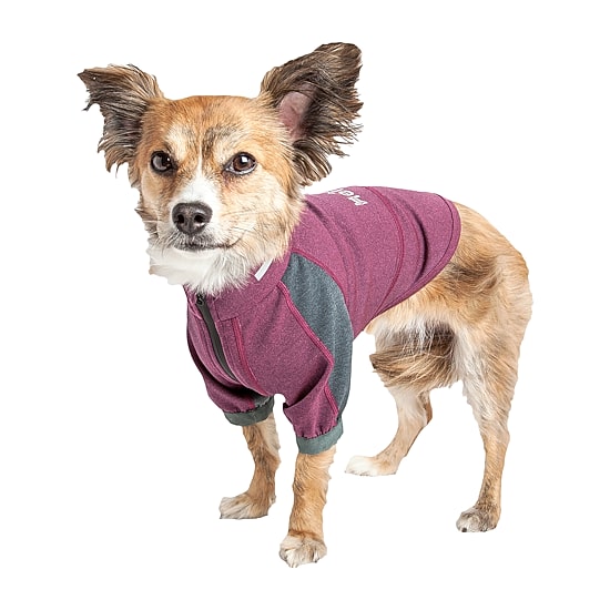 Dog Helios ® 'Eboneflow' Mediumweight 4-Way Stretch Flexible and Breathable Performance Dog Yoga T-Shirt