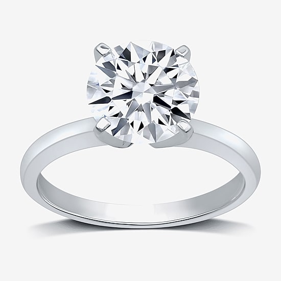 3 CT. Round Lab-Grown (G / VS2) Diamond Solitaire Engagement Ring in 14K Gold