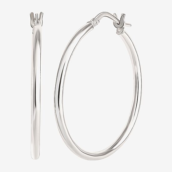 Sterling Silver 2-pr. Hoop Earring Set