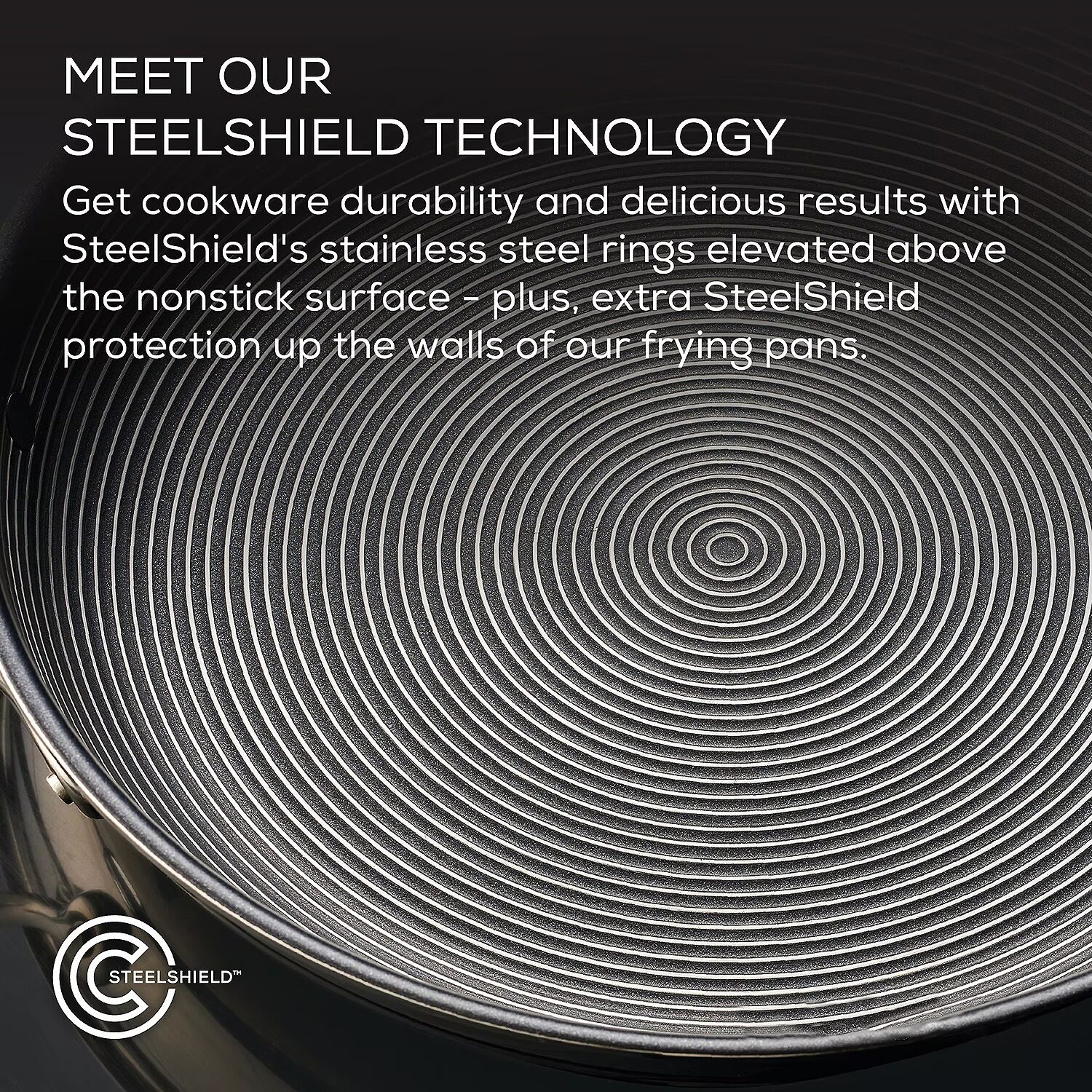 Circulon Steelshield Stainless Steel 12.5" Stir Fry Pan