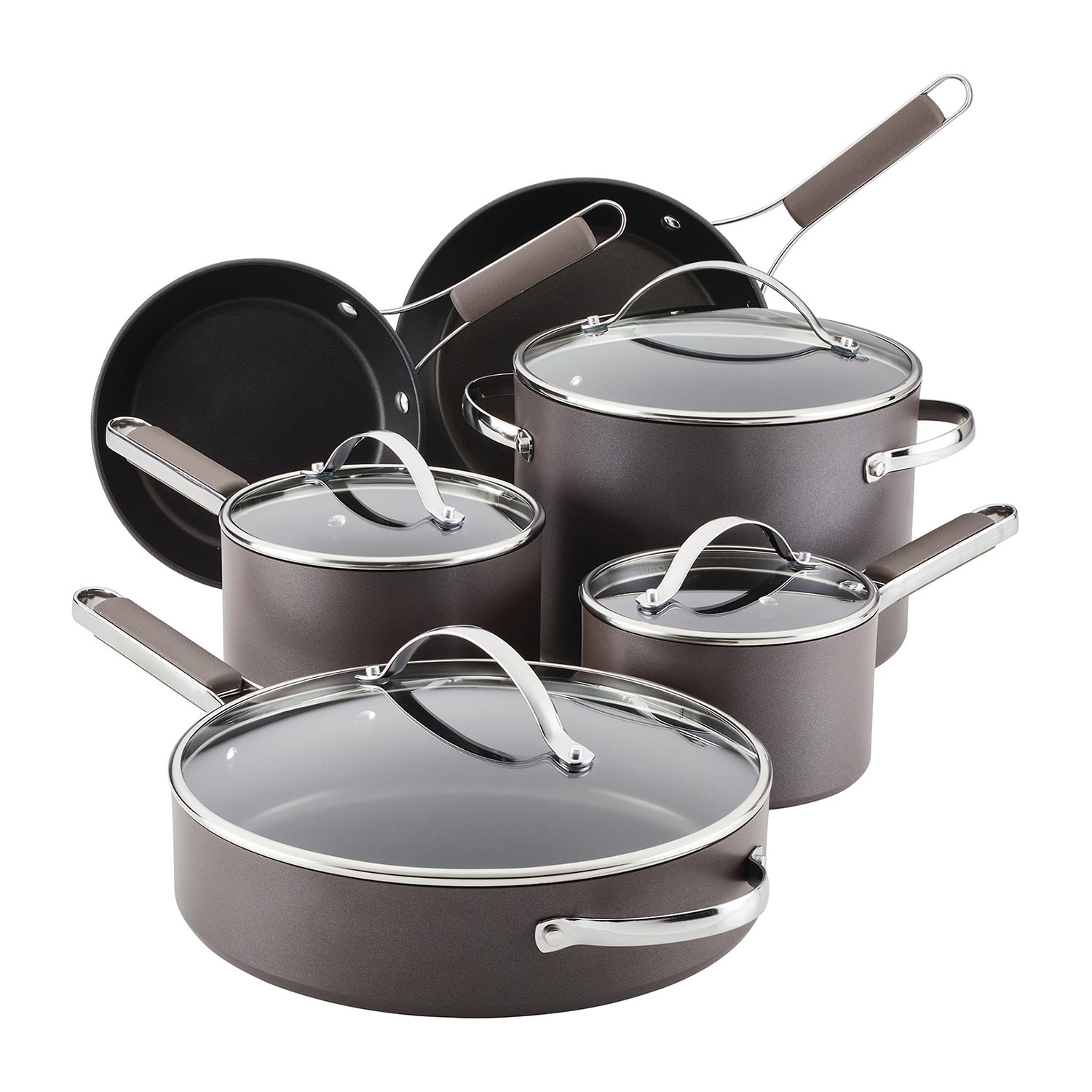Ayesha Curry Hard Anodized 10-pc. Cookware Set