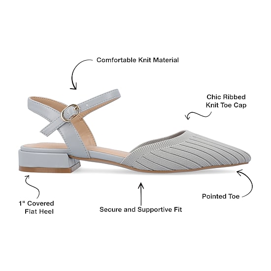 Journee Collection Ansley Womens Pointed Closed Toe Ballet Flats