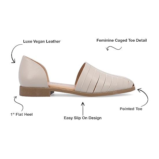 Journee Collection Anyah Womens Pointed Ballet Flats