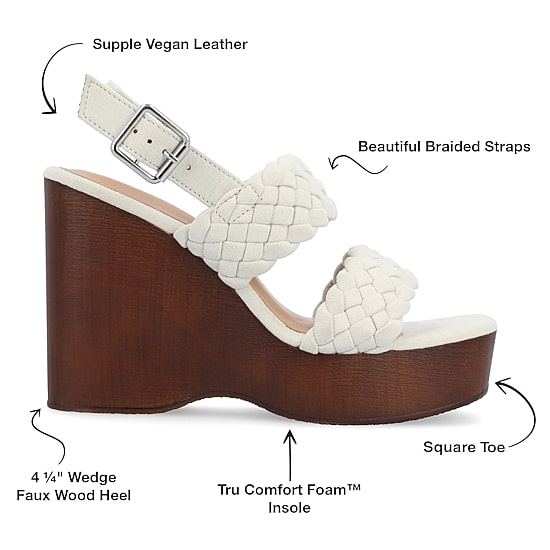 Journee Collection Womens Ayvee Wedge Sandals