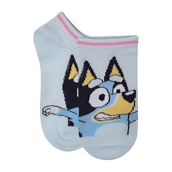 Little & Big Kid Girls 6 Pair Bluey No Show Socks