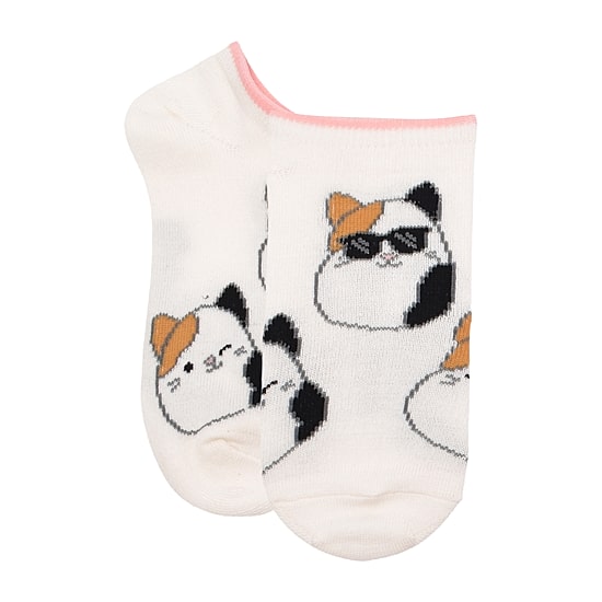 Little & Big Kid Girls 6 Pair Squishmallows No Show Socks