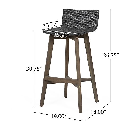La Brea 2-pc. Bar Stool