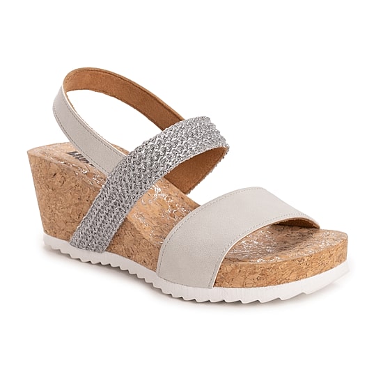 Muk Luks Womens Wendy Wedge Sandals