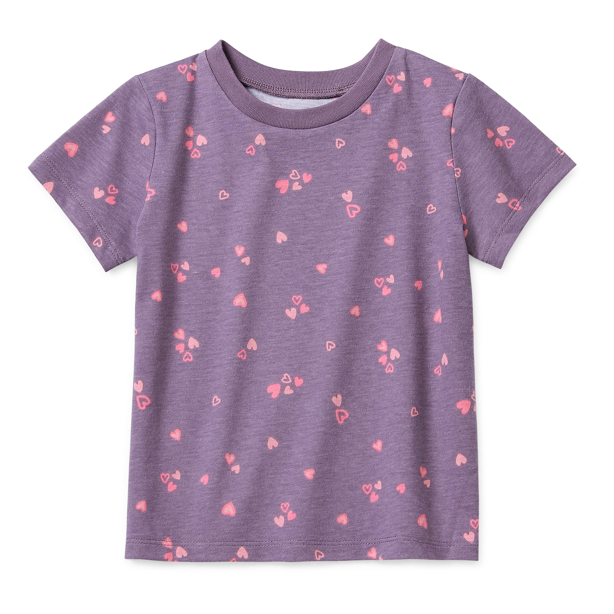 Okie Dokie Toddler Girls Round Neck Short Sleeve Regular Fit Graphic T-Shirt