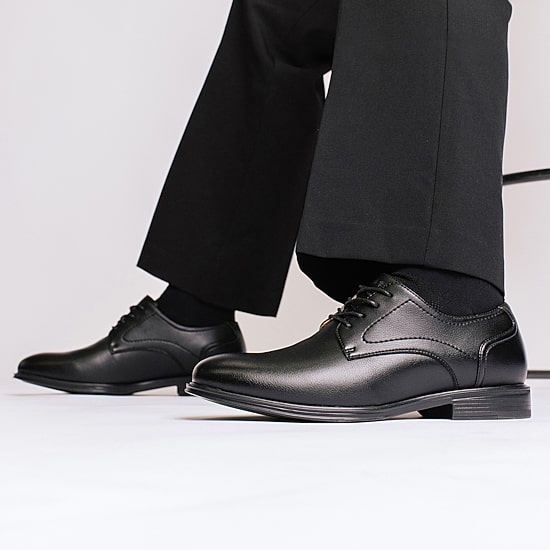 Vance Co Barclay Mens Almond Closed Toe Oxford Shoes