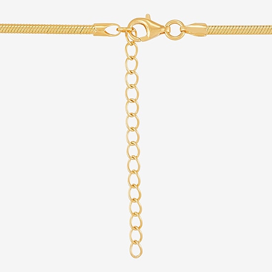 (H-I Womens 1/2 CT. T.W. Lab Grown White Diamond 14K Gold Over Silver Sterling Silver Oval 16 Inch Pendant Necklace
