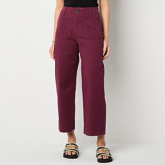A.N.A Womens Straight Highest Rise Cropped Pant