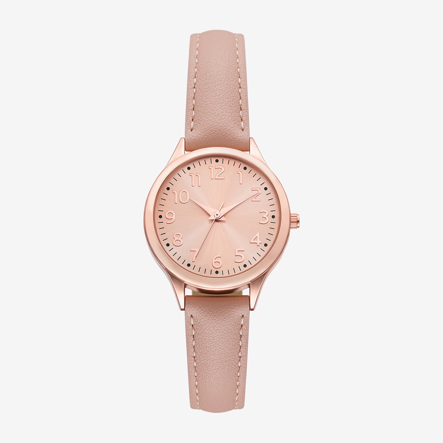 Womens Pink Strap Watch Fmdjo336