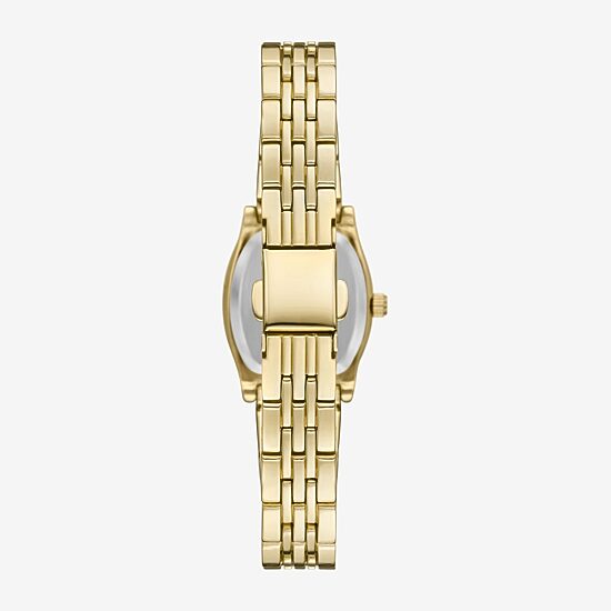 Geneva Womens Crystal Accent Gold Tone Bracelet Watch Fmdjm317