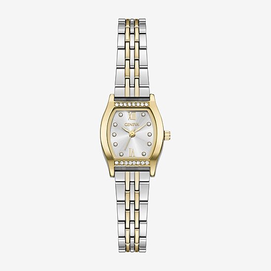 Geneva Womens Crystal Accent Two Tone Bracelet Watch Fmdjm316