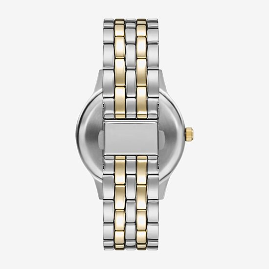 Womens Crystal Accent Two Tone 4-pc. Watch Boxed Set Fmdjset367