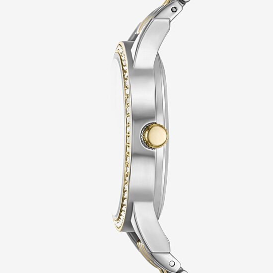 Womens Crystal Accent Two Tone 4-pc. Watch Boxed Set Fmdjset367