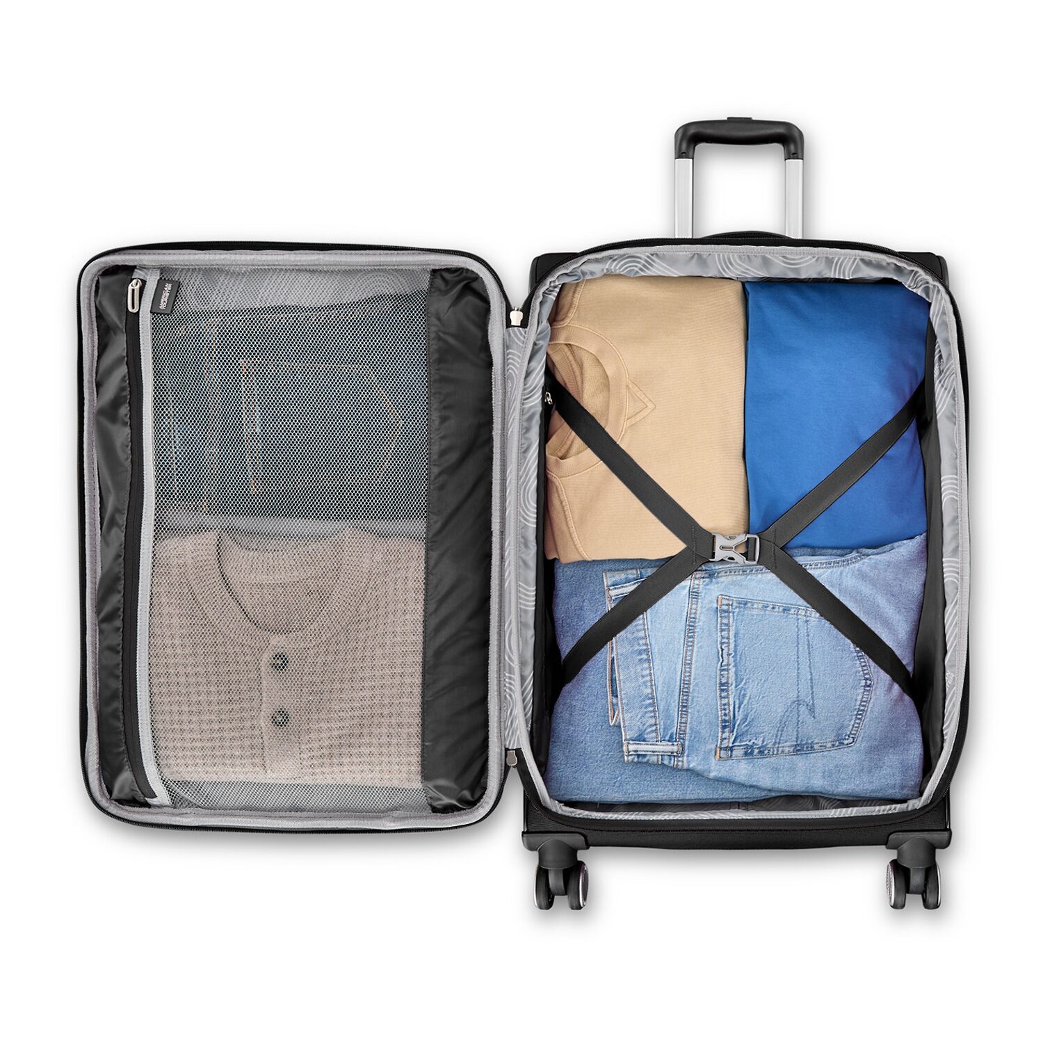 American Tourister 4 Kix 3.0 24 Inch Softside Expandable Checked Spinner Luggage