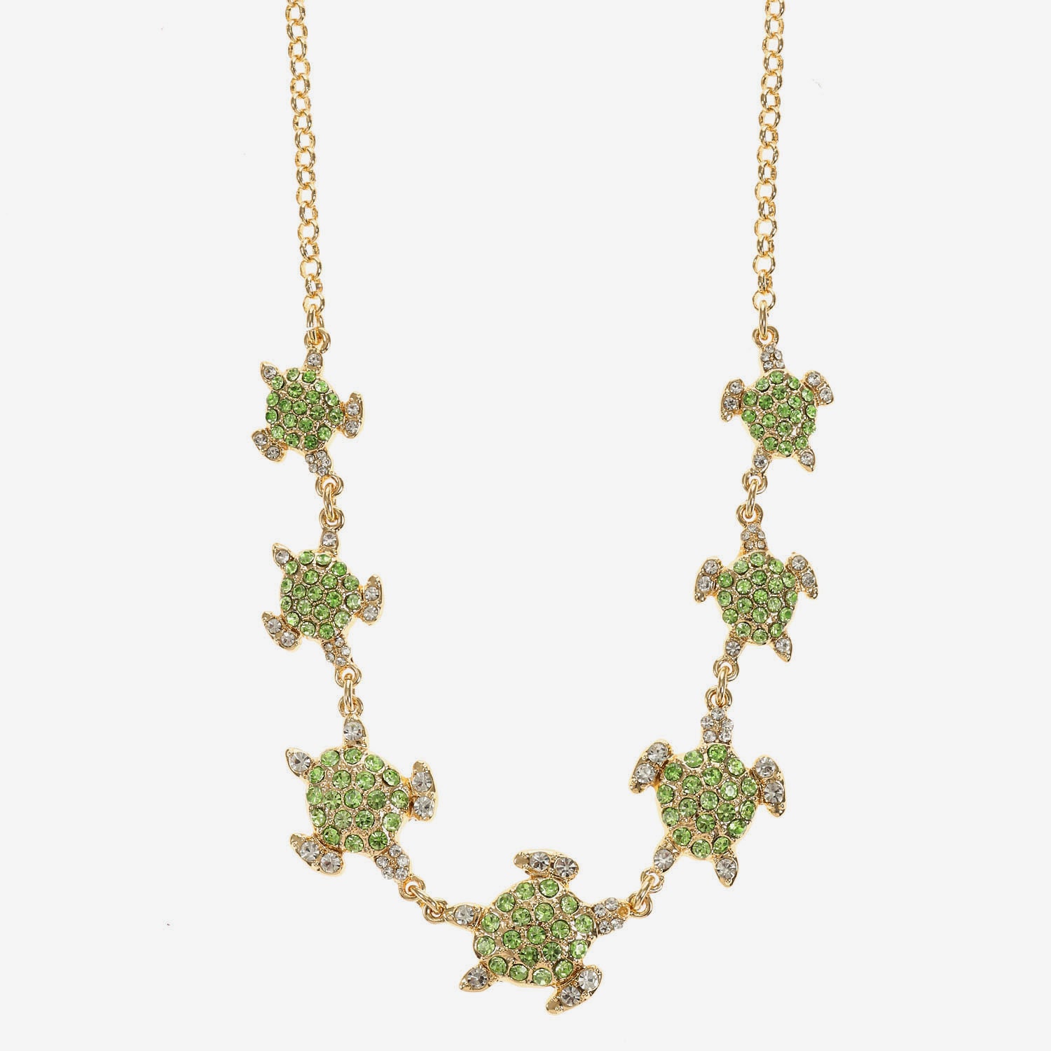 Monet Jewelry Womens Green 17 Inch Collar Necklace
