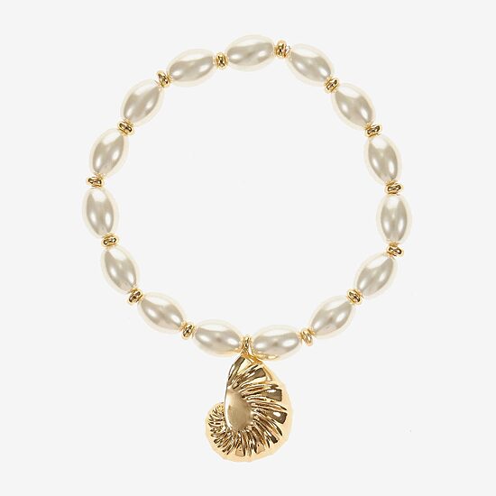 Liz Claiborne Shell Womens Stretch Bracelet