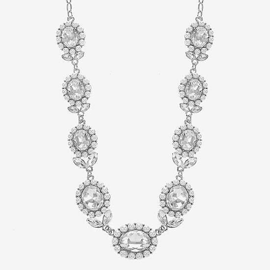 Monet Jewelry Timeless Womens 17 Inch Collar Necklace