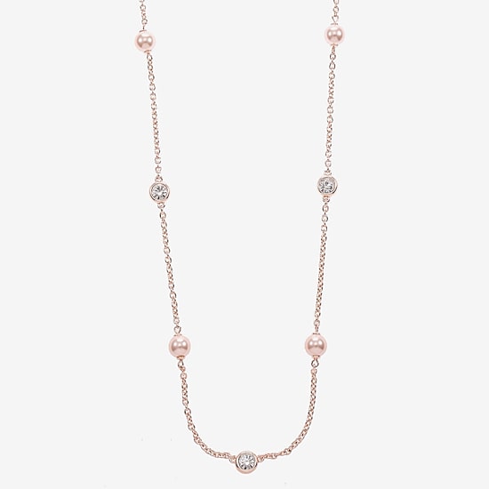 Monet Jewelry Womens Glass 36 Inch Strand Necklace