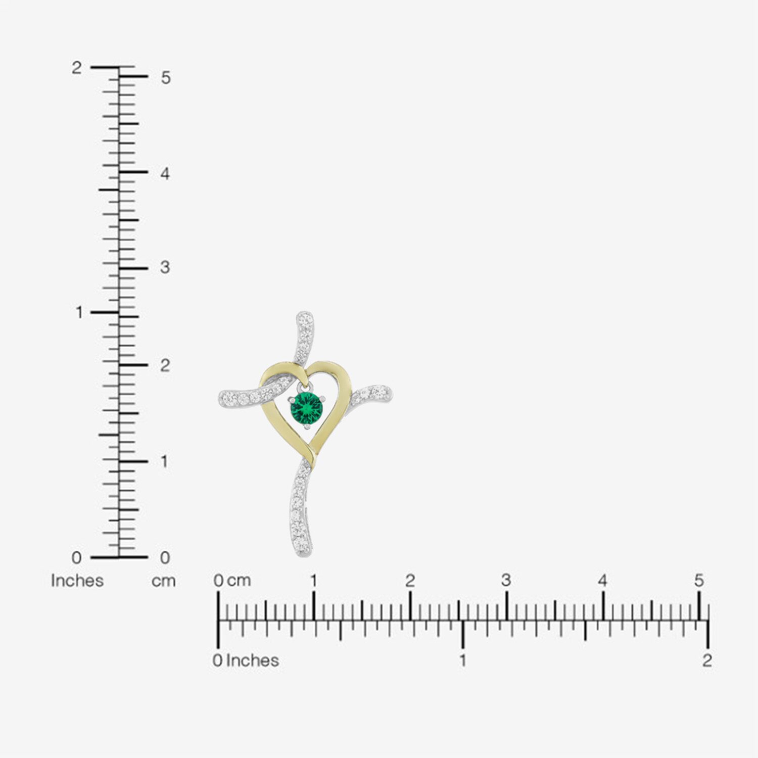 Limited Quantities! Womens Lab Created Green Emerald 14K Gold Over Silver Sterling Silver Cross 20 Inch Pendant Necklace