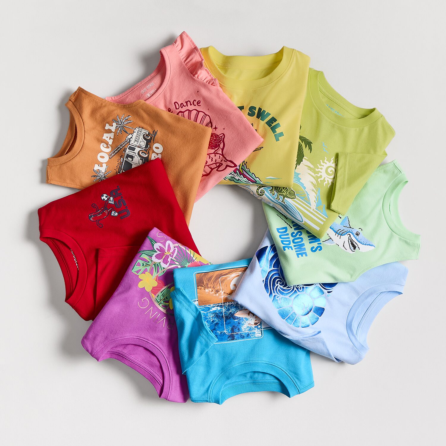 Okie Dokie Toddler & Little Boys Round Neck Sleeveless Tank Top