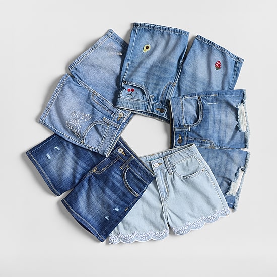 Thereabouts Little & Big Kid Girls Adjustable Waist Denim Short