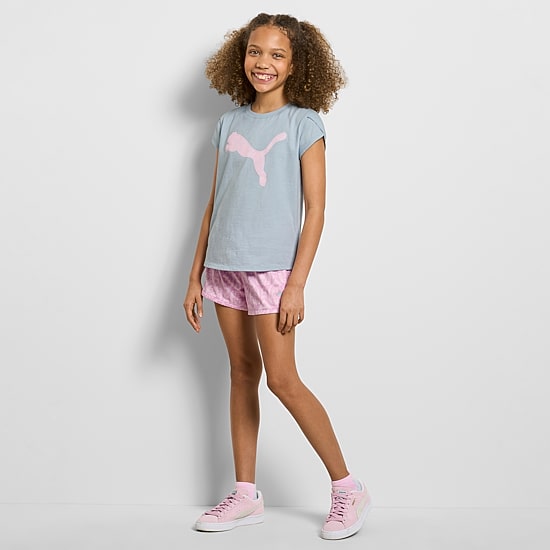 PUMA Big Kid Girls Jersey 2-pc. Short Set