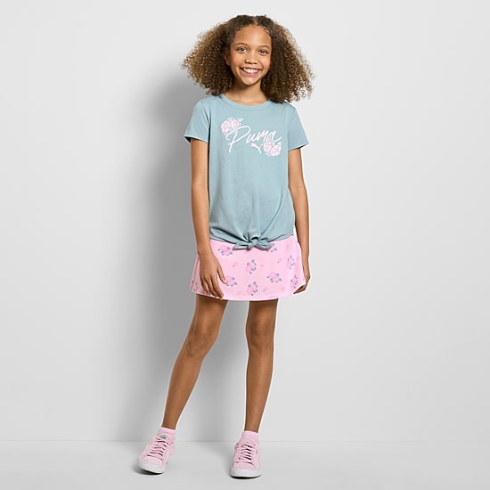 PUMA Big Kid Girls Jersey 2-pc. Skort Set
