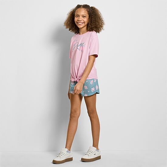 PUMA Big Kid Girls Jersey 2-pc. Short Set