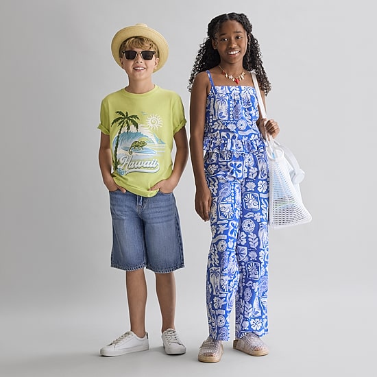 Thereabouts Little & Big Kid Boys Adjustable Waist Denim Short