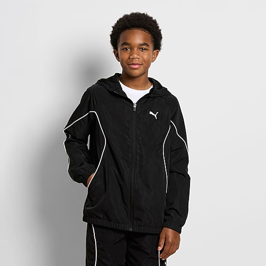 PUMA Big Kid Boys Water Resistant Lightweight Windbreaker